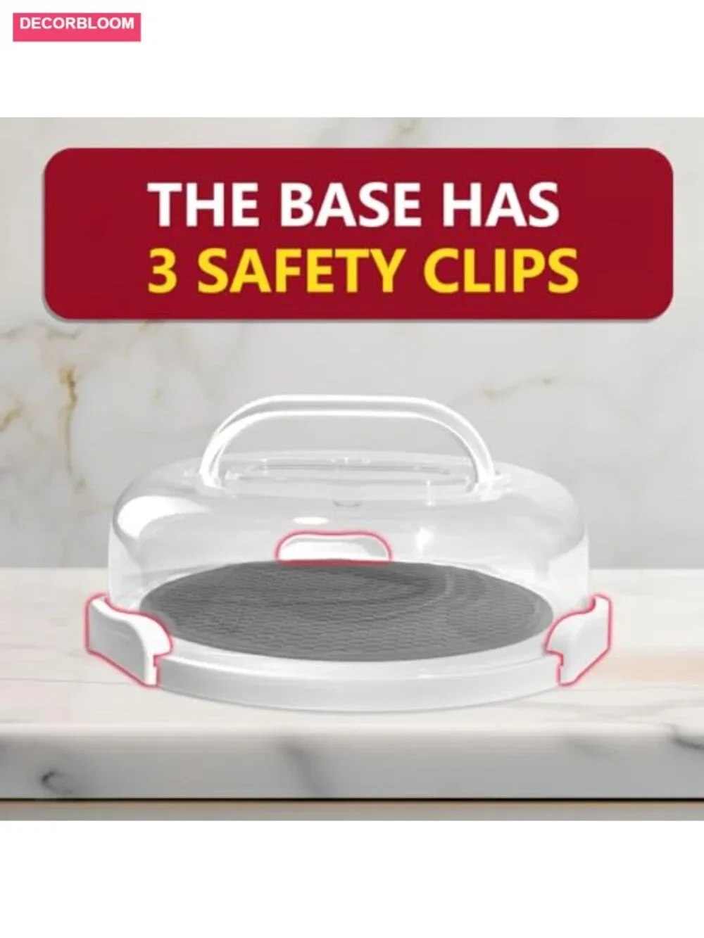 2 Pack Pie Carrier with Lids and Handles, Insulated Cupcake Pizza Storage